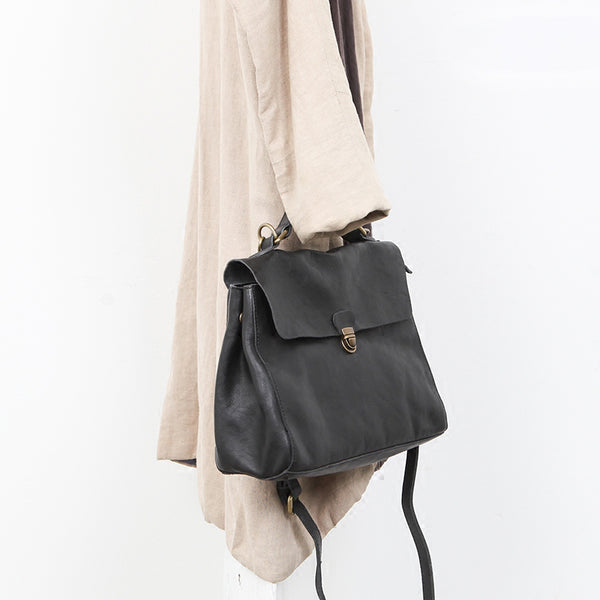 Vintage Genuine Leather Crossbody Messenger Bag Handbag Purses Women for her