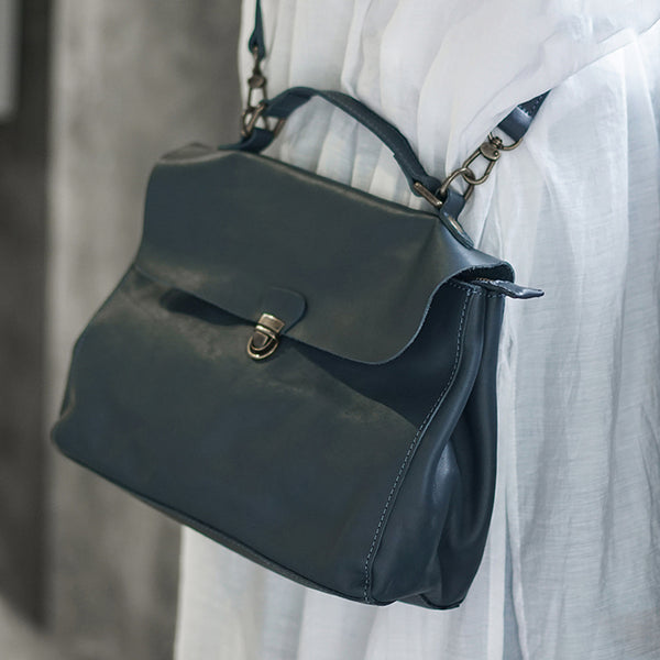 Vintage Genuine Leather Crossbody Messenger Bag Handbag Purses Women nice bag