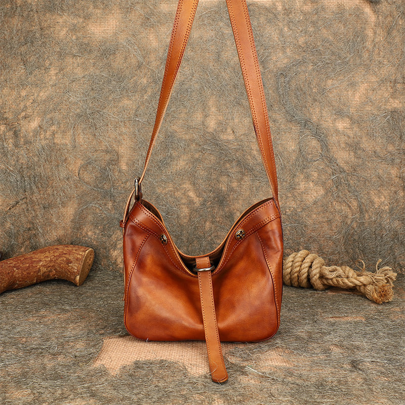 Women's Vintage Boho Leather Crossbody Purse