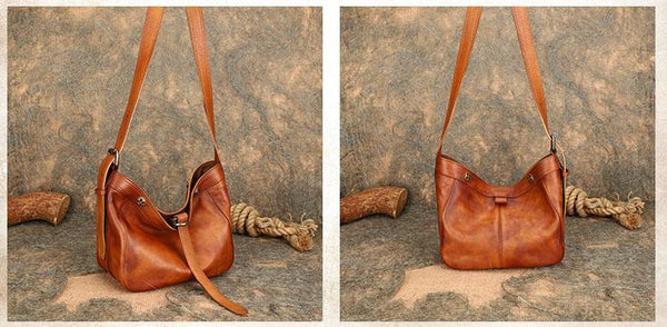 Vintage Ladies Boho Shoulder Bags Leather Crossbody Purse For Women Original