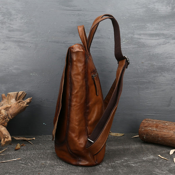 Vintage Ladies Embossed Leather Backpack Purse Rucksack Bag For Women Best