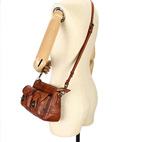 Vintage Ladies Leather Cross Shoulder Purse Women's Satchel Bag Best
