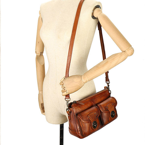 Vintage Ladies Leather Cross Shoulder Purse Women's Satchel Bag Cool