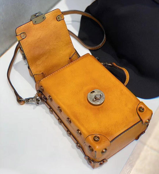 Vintage Ladies Leather Crossbody Cell Phone Shoulder Bag Side Bags Nice
