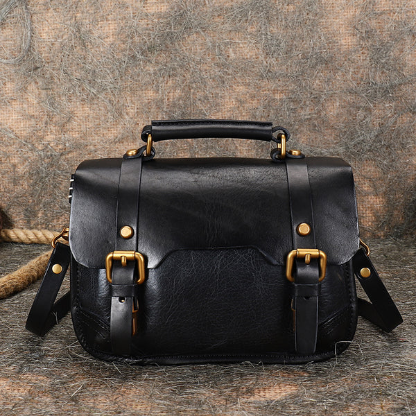 Vintage Ladies Leather Crossbody Messenger Bag Satchel Handbags for Women Best