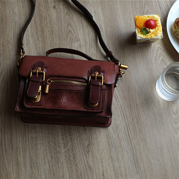 Vintage Ladies Leather Satchel Shoulder Handbags Messenger Bag For Women Best