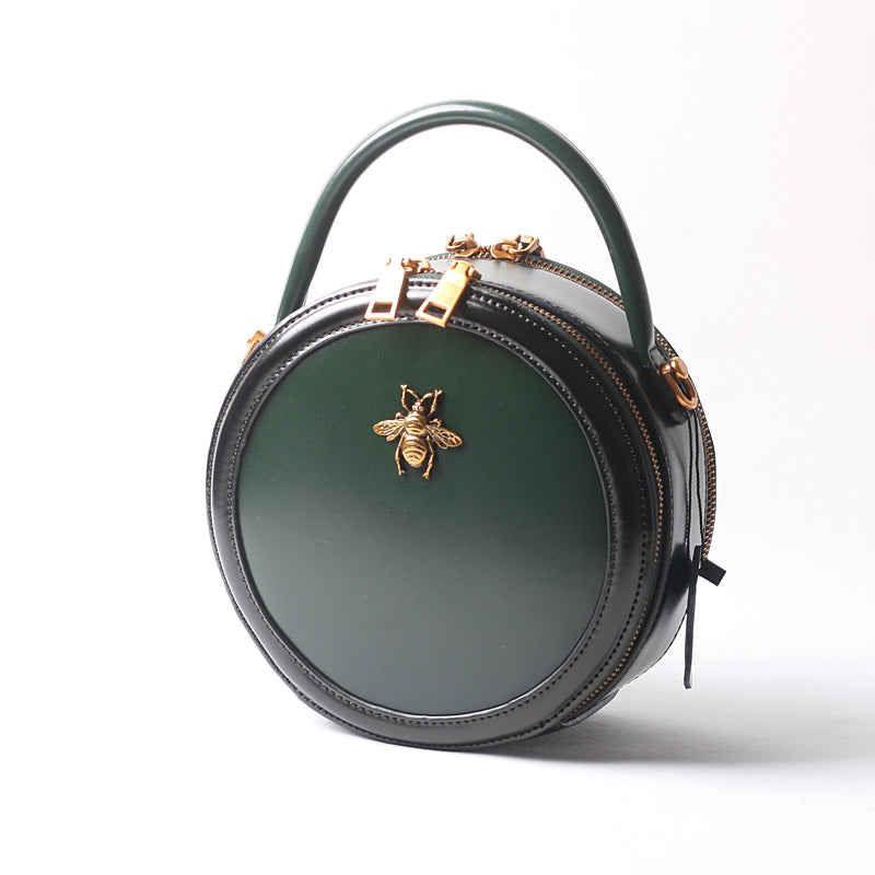 Etienne Aigner Vintage Round Leather Trimmed Crossbody Purse | eBay