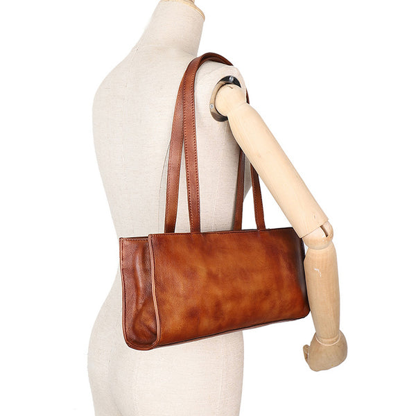 Vintage Ladies Under Arm Bag Shoulder Handbags For Women Cowhide