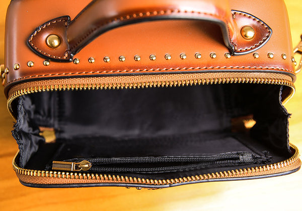  Vintage Leather Cube Bag Womens Crossbody Bags Shoulder Bag for Women Original