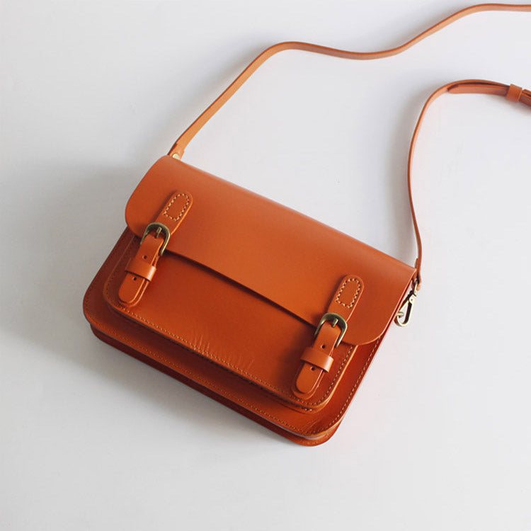 Vintage Leather Satchel Bag Womens Crossbody Bags Shoulder Bag Accessories