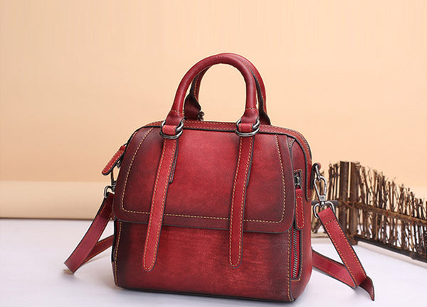 Vintage Leather Women Handbags Leather Crossbody Bags Purses for Women gift