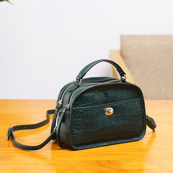 Vintage Leather Womens Crossbody Bags Shoulder Bag Purses for Women gift idea