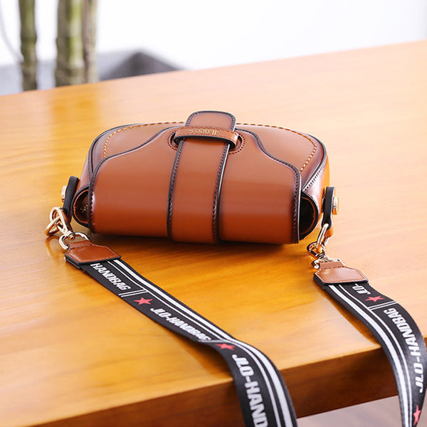  Vintage Leather Womens Small Crossbody Bags Saddle Bag for Women gift