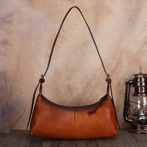 Vintage Small Ladies Leather Shoulder Bag Purse Handbags For Women