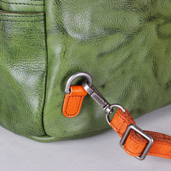Vintage Style Ladies Mini Genuine Leather Backpack Purse Bookbag for Women Genuine Leather