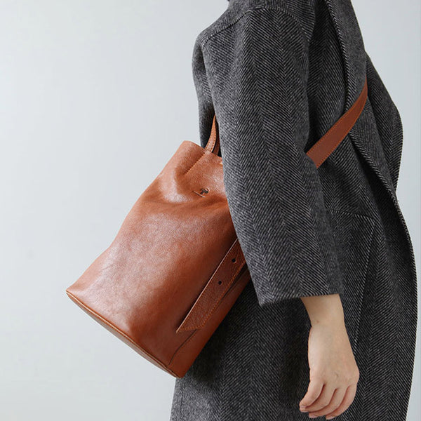 Vintage Women Genuine Leather Tote Bag Handbags Shoulder Bag for Women cool