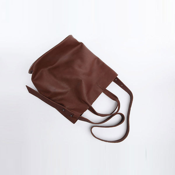 Vintage Women Genuine Leather Tote Bag Handbags Shoulder Bag for Women work bag