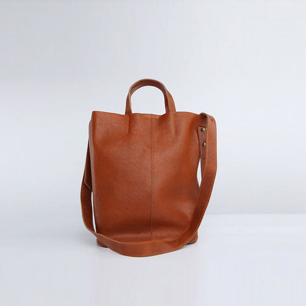 Vintage Women Genuine Leather Tote Bag Handbags Shoulder Bag for Women