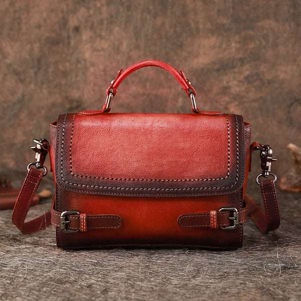 Vintage Women Leather Satchel Bag Crossbody Bags Purse for Women beautiful