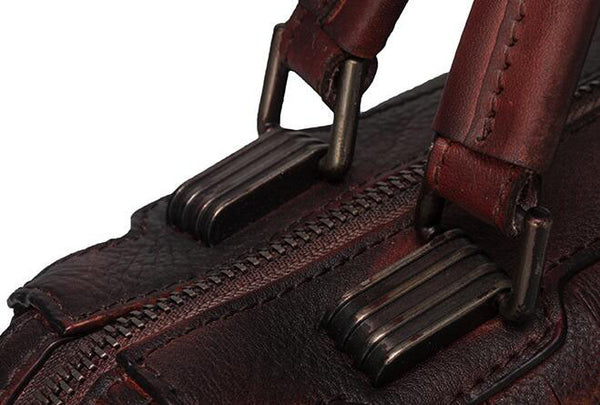 Vintage Women's Boho Genuine Leather Fringe Handbags Cross Shoulder Bag For Women Details