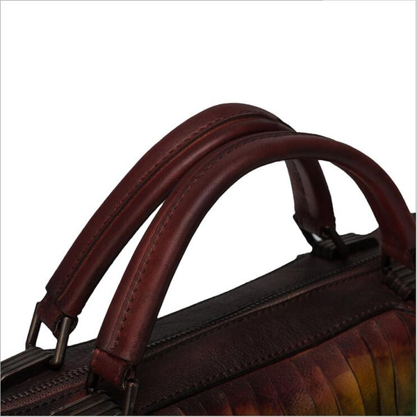 Vintage Women's Boho Genuine Leather Fringe Handbags Cross Shoulder Bag For Women Quality