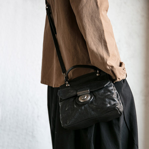 Vintage Women's Brown Leather Crossbody Satchel Purse Shoulder Bags for Women beautiful
