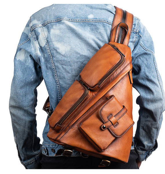 Vintage Women's Convertible Backpack Crossbody Sling Bag Casual