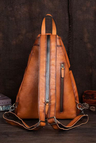 Vintage Women's Convertible Backpack Crossbody Sling Bag Handmade