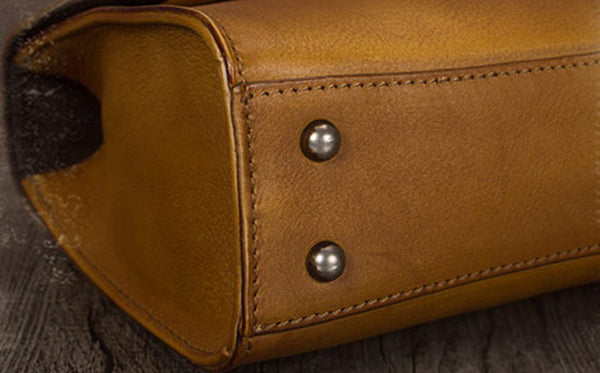 Vintage Women's Genuine Leather Crossbody Satchel Bag Handbags Purse for Women Durable