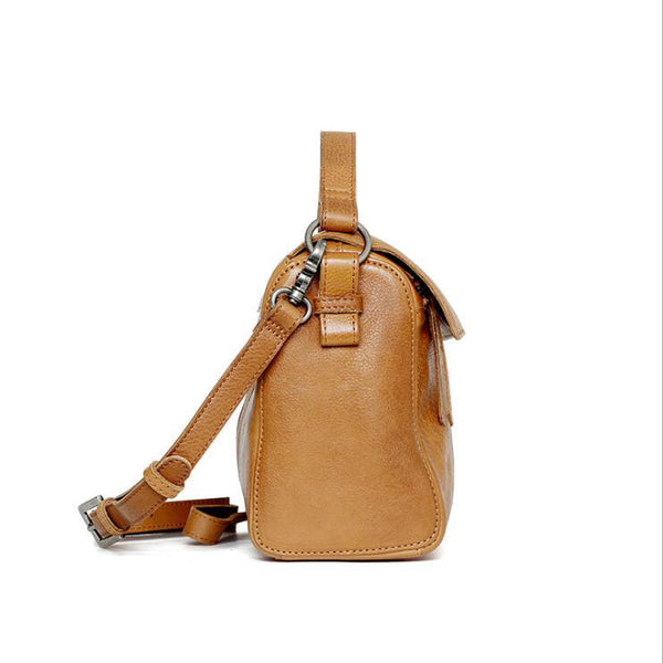 Vintage Women's Genuine Leather Handbags Cross Shoulder Bag For Women Affordable