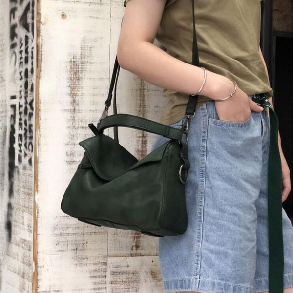 Vintage Women's Genuine Leather Handbags Cross Shoulder Bag For Women Cool