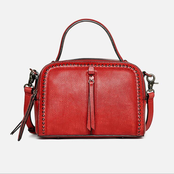 Vintage Women's Genuine Leather Handbags Cross Shoulder Bag For Women Cool