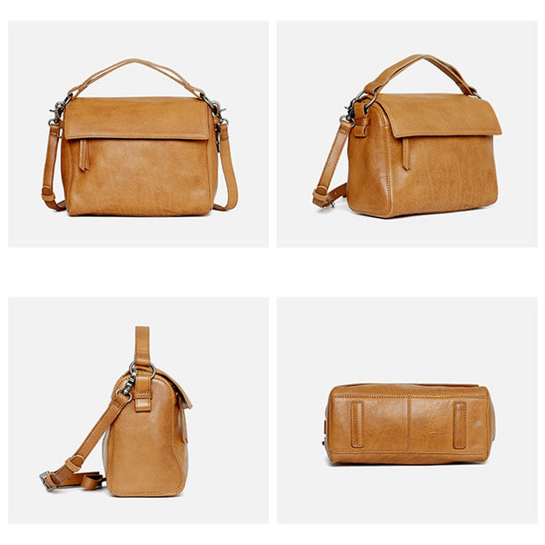 Vintage Women's Genuine Leather Handbags Cross Shoulder Bag For Women Designer
