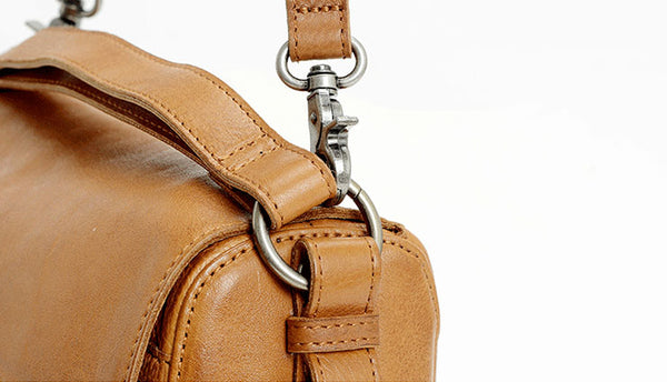 Vintage Women's Genuine Leather Handbags Cross Shoulder Bag For Women Details