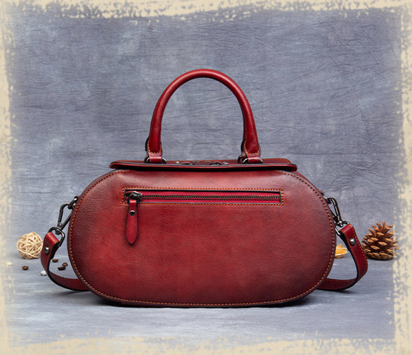 Vintage Women's Genuine Leather Handbags Cross Shoulder Bag For Women Genuine Leather