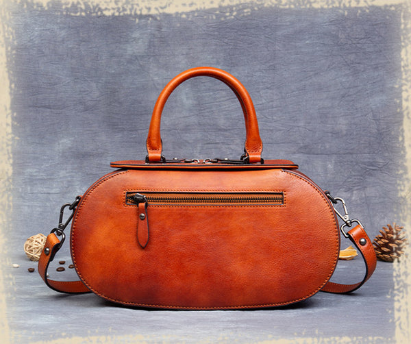 Vintage Women's Genuine Leather Handbags Cross Shoulder Bag For Women Original