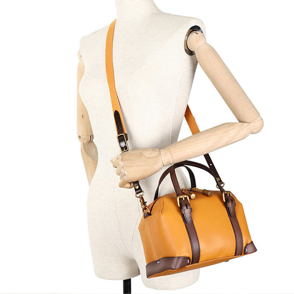 Vintage Women's Genuine Leather Handbags Crossbody Sling Bags Purse for Women Durable