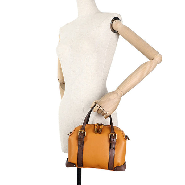 Vintage Women's Genuine Leather Handbags Crossbody Sling Bags Purse for Women Funky