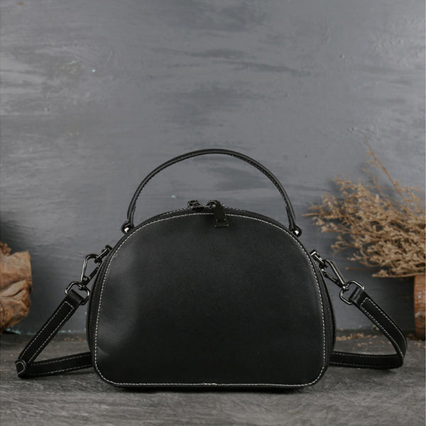 Vintage Women's Genuine Leather Handbags Leather Crossbody Bag Purse For Women Affordable