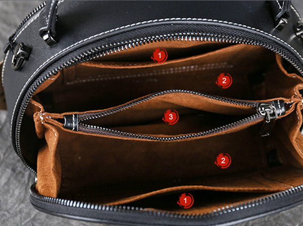Vintage Women's Genuine Leather Handbags Leather Crossbody Bag Purse For Women Handmade