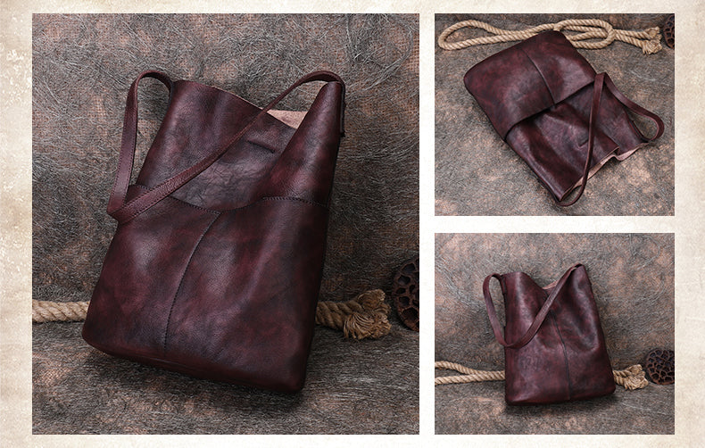 Womens Leather Tote Bags, Women Handbags, Handmade Vintage Purses AK8071