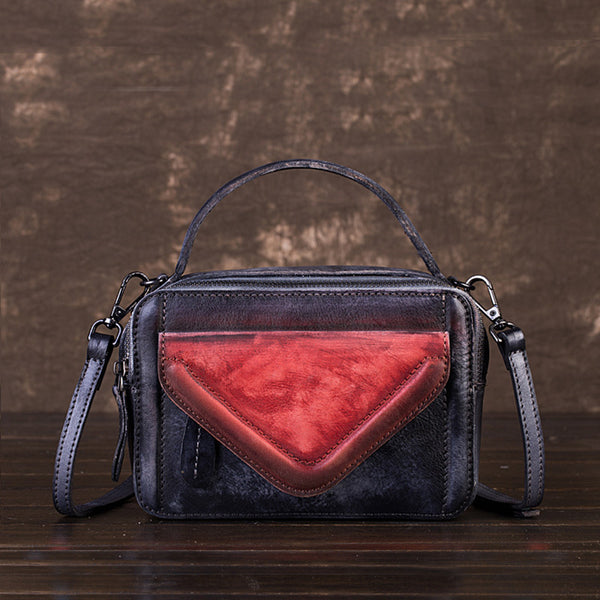 Vintage Women's Leather Handbags Crossbody Bags Shoulder Bag for Women Details