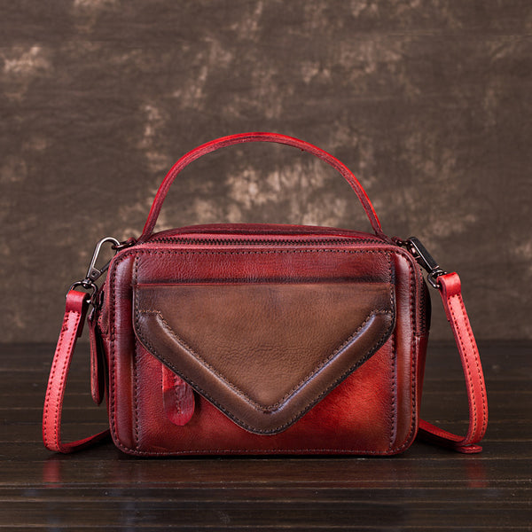 Vintage Women's Leather Handbags Crossbody Bags Shoulder Bag for Women Genuine Leather