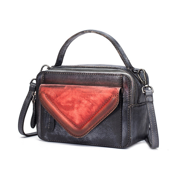 Vintage Women's Leather Handbags Crossbody Bags Shoulder Bag for Women