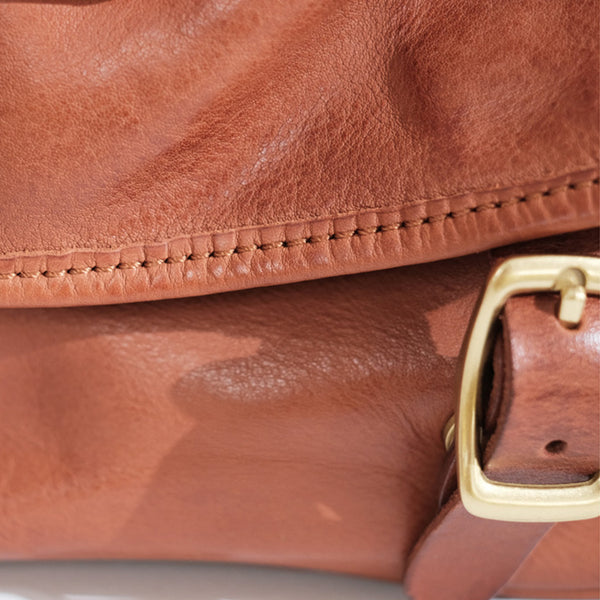Vintage Women's Leather Satchel Bag Cross Shoulder Bag For Women Details