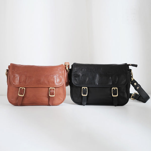 Vintage Women's Leather Satchel Bag Cross Shoulder Bag For Women Genuine Leather