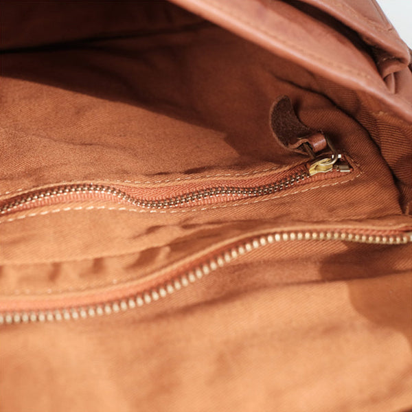 Vintage Women's Leather Satchel Bag Cross Shoulder Bag For Women Inside