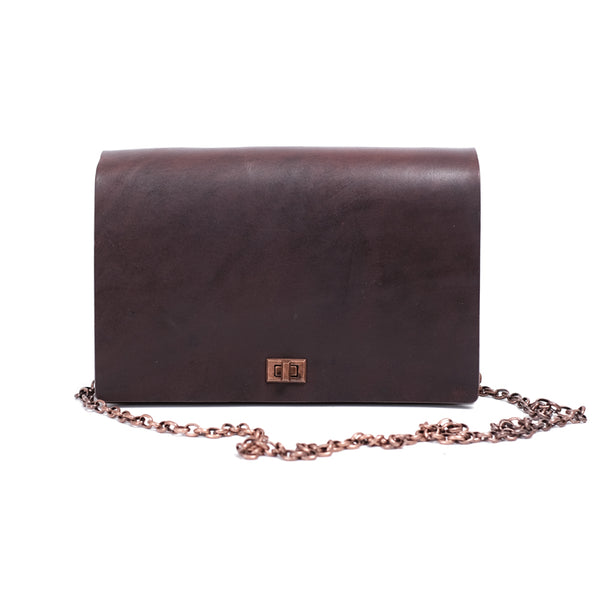 Vintage Women's Leather Satchel Purse Chain Strap Shoulder Bag for Women Beautiful
