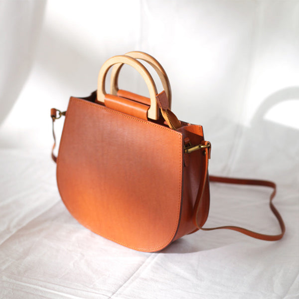 Vintage Women's Small Real Leather Crossbody Handbags