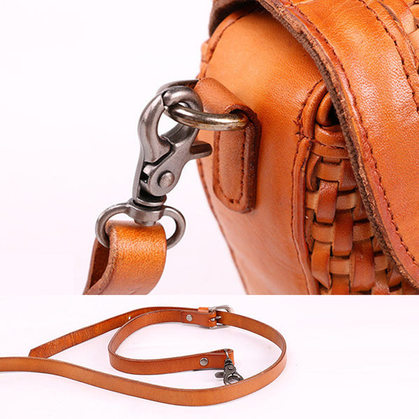 Vintage Womens Boho Leather Braided Satchel Bags Small Handbags Purse For Women Online